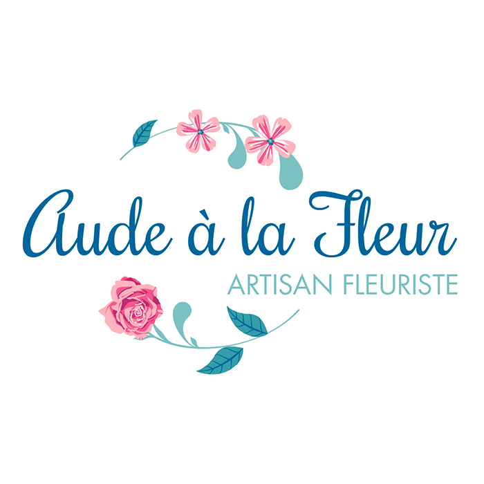 Fleuriste Aude à La Fleur : Logo 